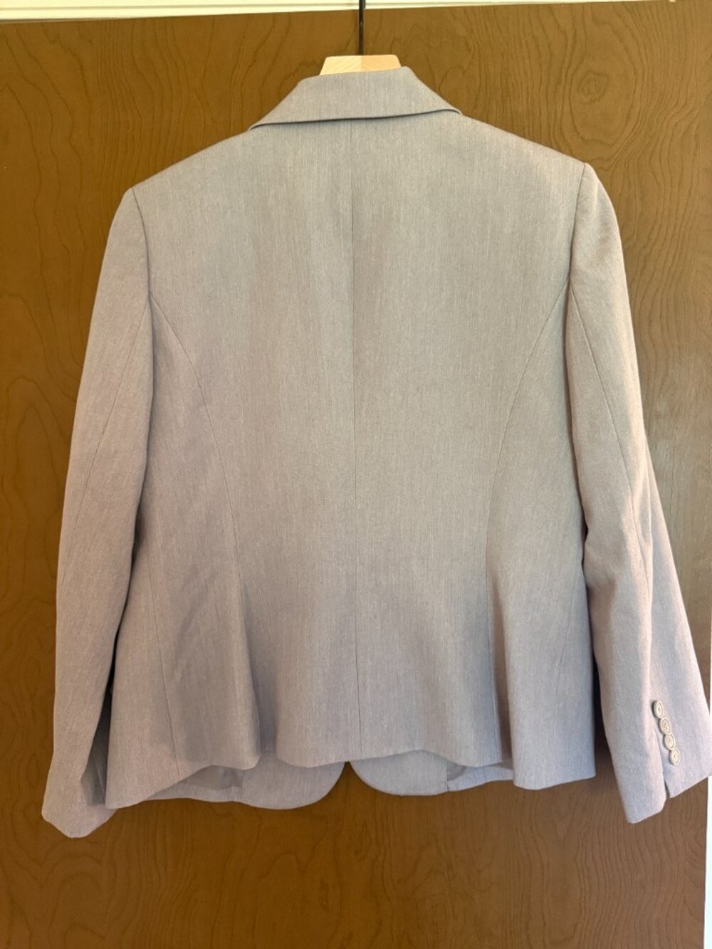 Anne Klein One-Button Blazer Light Gray Officecore Power Woman Office Siren - Picture 6 of 8